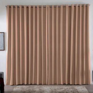 Cortina 3,00×2,80 Metros Blackout Blecaute Avelã Corta Luz Em Tecido Grosso Para Quarto E Sala Casa Laura Enxovais