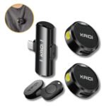 Lapela Microfone Profissional Sem Fio Imã Duplo Anti Ruido Cor Tipo C