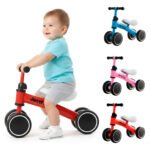 Bicicleta de Equilíbrio Infantil Justfun Azul 4 Rodas 1 a 3 Anos