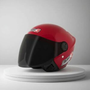 Capacete Moto Aberto Pro Tork New Liberty Three Vermelho Tamanho 60 Desenho Solid Viseira Cristal