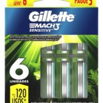 Carga para lâmina de barbear Gillette Sensitive Mach3 6 u