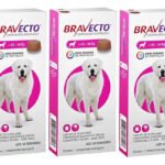 Kit 3 Antipulgas E Carrapatos Bravecto 1400mg 40 A 56kg Rosa