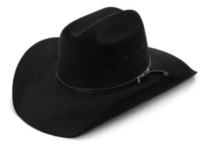 Chapéu Mundial Aveludado Cowboy Perfeito Para Rodeo Cor Preto Tamanho G