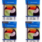 Kit 200 Folhas Papel Fotografico 115g Glossy A4 Masterprint Branco