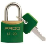 Cadeado De Latão 20mm Verde Pado Lt-20