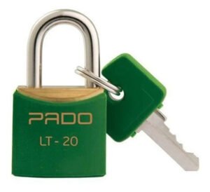 Cadeado De Latão 20mm Verde Pado Lt-20