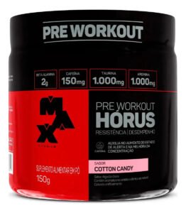 Pré Treino Hórus 150g Max Titanium Algodão Doce Energia Sustentada