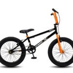 Bicicleta BMX Aro 20 Pro-X Série 1 2024 Preto/Laranja V-Brakes