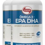 Combo 2x Omega 3 Epa Dha 120 Cápsulas ( 240 ) – Kit Vitafor Sabor Without Flavor