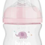 Mamadeira Easy Flow Anticólica +0 Meses 120ml – Buba Cor Elefante Rosa Nuvem