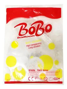 Balões Crisnito Artigos Transparente Bubble 10 Polegadas 50 Unidades