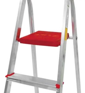 Escada Botafogo 3 Degraus Leve Alumínio Max.120kg Botafogo Vermelho