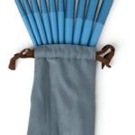 Jogo Conjunto Kit De Pincel Sombra Maquiagem 13 Peças Macio Cor Azul
