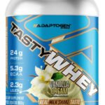 Suplemento Tasty Whey 3w Gourmet Whey Protein Adaptogen Science Pote 900g Sabor Baunilha