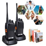 Kit 2 Radio Comuncador 16 Ch 12km Baofeng 777s Ht Cor Preto