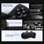 Controle Gamepad GameSir X5 Lite USB-C Android iPhone 15/16 Mobile Hall Effect Turbo Leve Preto
