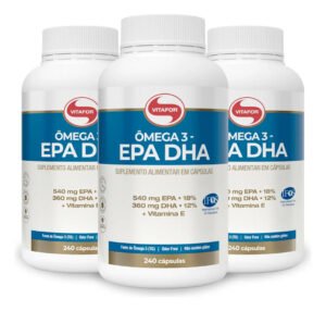Ômega 3 Vitafor Omega EPA DHA 240 Cápsulas Sem Sabor