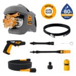 Lavadora e Desobstruidora de Alta Pressão WAP WL 4200 Ultra 5 Pistões 2200w 1305psi 510l/h Com Jato Regulável e Motor de Indução 220V