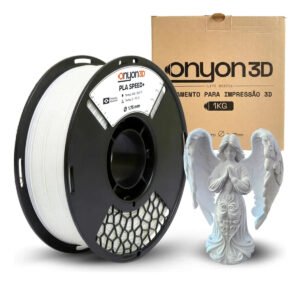 Filamento Pla Plus 3D impressora Speed cor branco 175mm