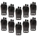 Kit 10 Radio Comuncador 16 Ch 12km Baofeng 777 Ht Cor Preto
