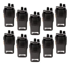 Kit 10 Radio Comuncador 16 Ch 12km Baofeng 777 Ht Cor Preto