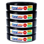 Cabo Flexível 4 Mm² Unipolar Rolo Com 100 Metros 750v Preto