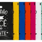 Kit 50 Sacolas Gratidão 30×40 Boca De Palhaço Personalizada Cor Preto