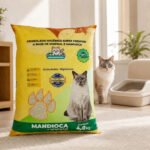 Areia Higiênica Granulado Para Gatos 4kg Mandioca + Minerais Super Premium Controle De Odores Alta Absorção Econômica Biodegradável Não Suja Patinhas Rende Mais Banheiro Sanitário Pet Premium Gato