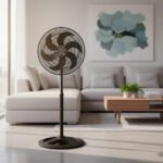 Ventilador de Coluna 40cm Ventisol Turbo 6 Pás Oscilante e Altura ajustável Cor Preto