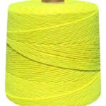 Linha De Crochê Colorida Eco Brasil 6 Fios 1 Kg Barbante Cor Amarelo Neon