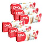6 kg de pasta branca Das Das, 1 kg C/u, modelo C/u, cerâmica branca fria
