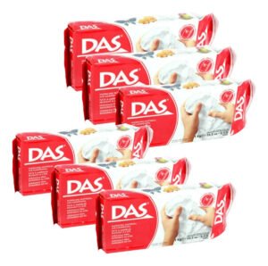 6 kg de pasta branca Das Das, 1 kg C/u, modelo C/u, cerâmica branca fria