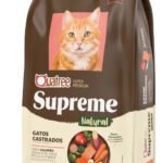 Ração Quatree Supreme Gatos Adultos Castrados Salmão e Batata Doce Super Premium