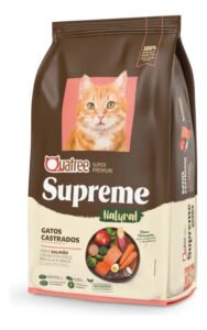 Ração Quatree Supreme Gatos Adultos Castrados Salmão e Batata Doce Super Premium