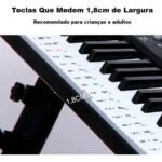 Teclado musical BdMusic 611 BD-611 61 teclas preto