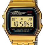 Relógio de Pulso Casio Vintage A159W-1DF Dourado