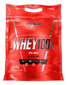 Whey 100% Pure 1,8kg Refil Integralmedica Sabor Chocolate