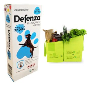 Defenza Antipulgas E Carrapatos 400 Mg Caes 20 A 40kg Cor Marrom