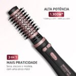 Escova Rotativa Ceramica Tourmaline Ion Golden Rose ERB-01 Mondial
