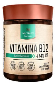 Vitamina B12 Metilcobalamina 414% 120 Caps – Nutrify Cápsulas