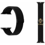 Pulseira Milanesa Metal Aço Smartwatch 38mm 40mm 41mm 42mm Cor Preto Largura da pulseira 4.1 cm