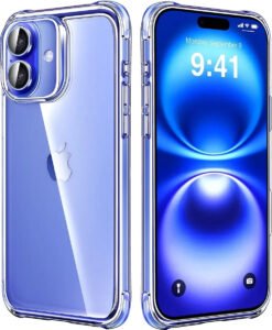 Capa Capinha Transparente Para iPhone 16 Plus Case Com Bordas Anti Impacto