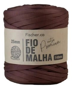Fio De Malha Extra Premium Fischer 25 Mm (140 M) Stretch Cor Marrom