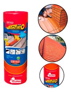 Manta Asfáltica Terracota Autoadesiva 45cm X 10m Vedatudo