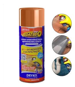 Spray Vedatudo Vazamentos De Agua Reparo Telha Laje Calha Tr Cor Terracota