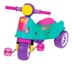 Triciclo Infantil Avespa 2 em 1 Pedal e Apoio com Haste