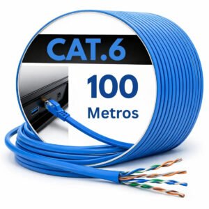 Cabo De Rede Cat6 Rolo 100 Metros 100m Ethernet Lan Giga Rj45 Boyu Cell