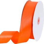 Fita De Cetim 22mm No05 Rolo 50 Metros As Cores Cor Laranja