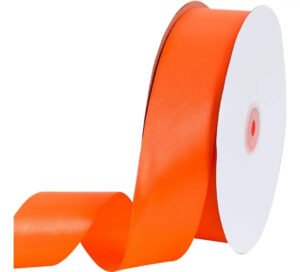 Fita De Cetim 22mm No05 Rolo 50 Metros As Cores Cor Laranja