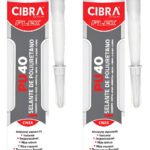 2 Cibra Flex Pu 40 Cinza 400g Adesivo Selante Poliuretano